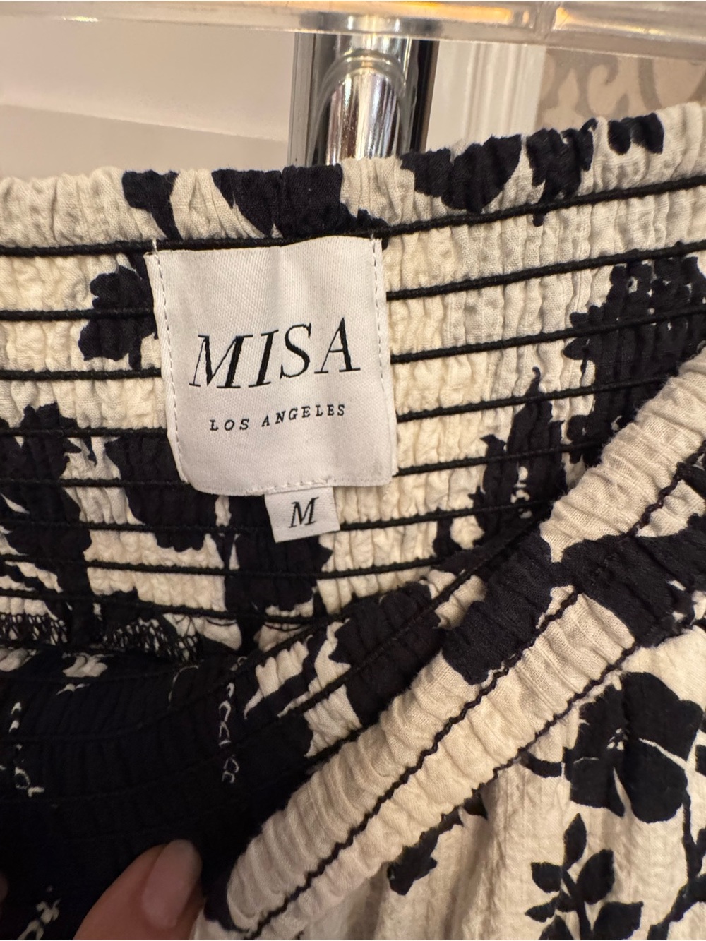 Misa Los Angeles Black & White Floral Maxi Skirt - Picture 2 of 4